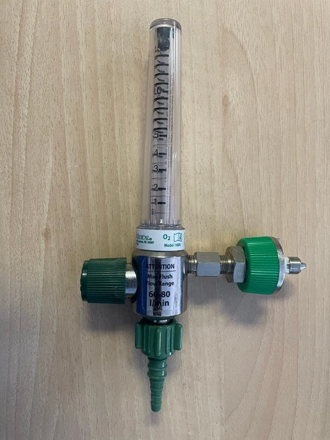 Precision Medical Puritan Bennett Chrome Flowmeter - 1MFA1008