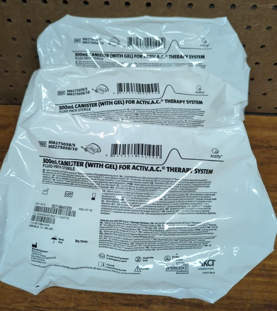 Lot 0f (3)  (New 300mL Canister Gel Active.A.C. Therapy System Exp. 7/2024