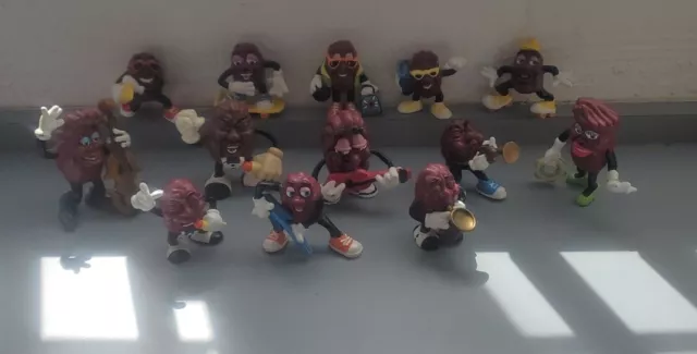 Lot of 13 Vintage California Raisins figures 1987-1988 Applause Calrab