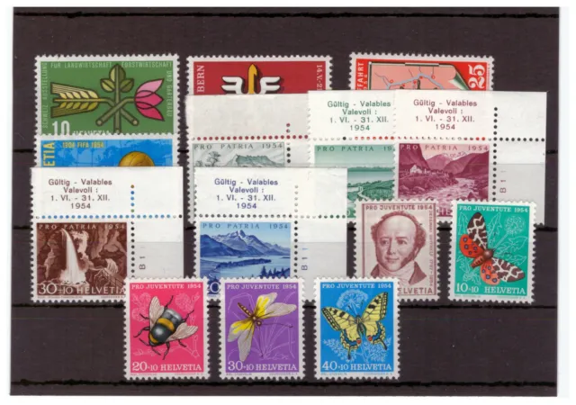H21394 Schweiz aus Jahrgang 1954  Postfrisch