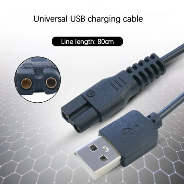Cable de carga USB para afeitadora eléctrica para mascotas cable de alimentación para recortadora de cabello C6/C7 Cha- SC