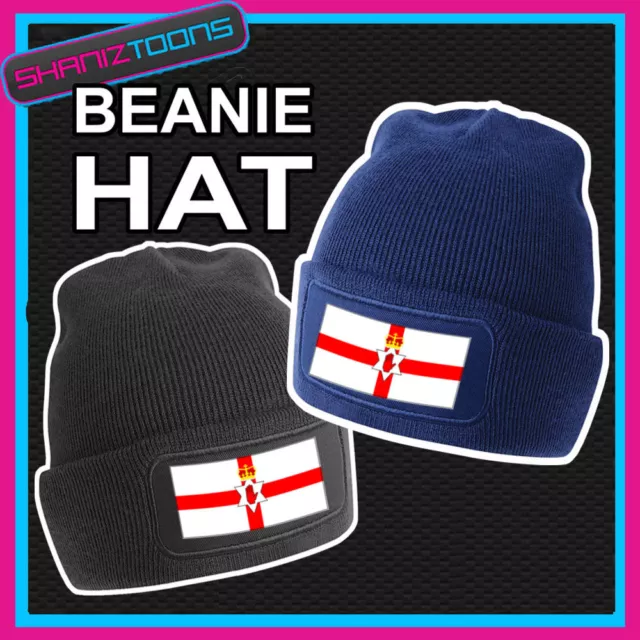 Beanie Hat Ulster Northern Ireland Flag Emblem Design