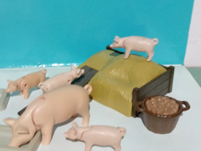 Figurine Playmobil Cochon Vietnamien - Pièce Détachée De La Ferme - N°71307