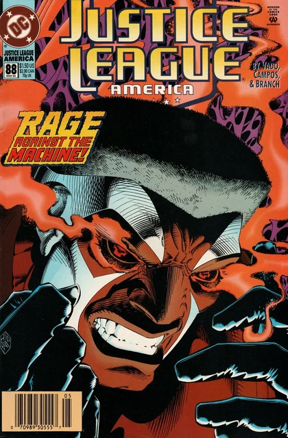 Justice League America #88 Newsstand Cover (1989-1996) DC
