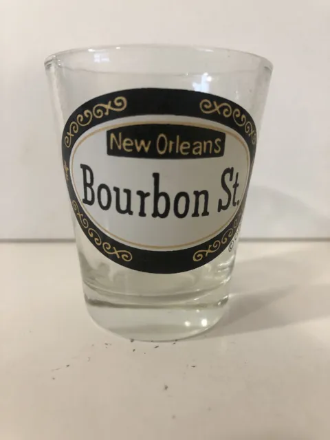 New Orleans, Bourbon St shot glass, COMBINED SHIP $1 PER MULTIPLE