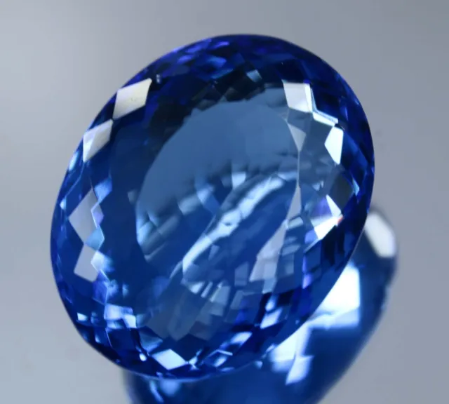 CERTIFIÉ 55 Ct Bleu Naturel Tanzanie DE Tanzanite Taille Ovale Pierre...