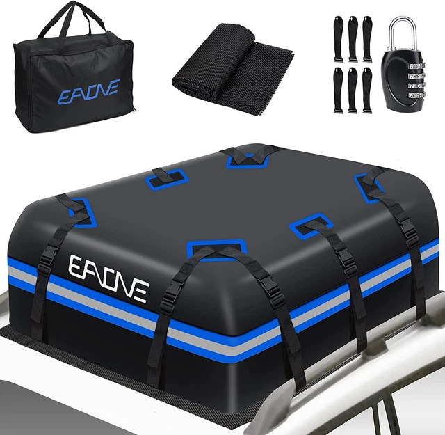 21 Cubic Feet Rooftop Cargo Carrier Waterproof Car Top Carrier Bag for All Vehic