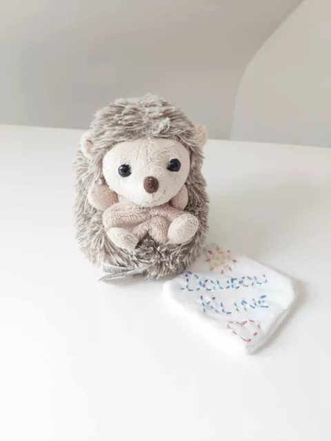 Peluche/Doudou Hérisson Beige 12cm Billes Ventre - Bukowski