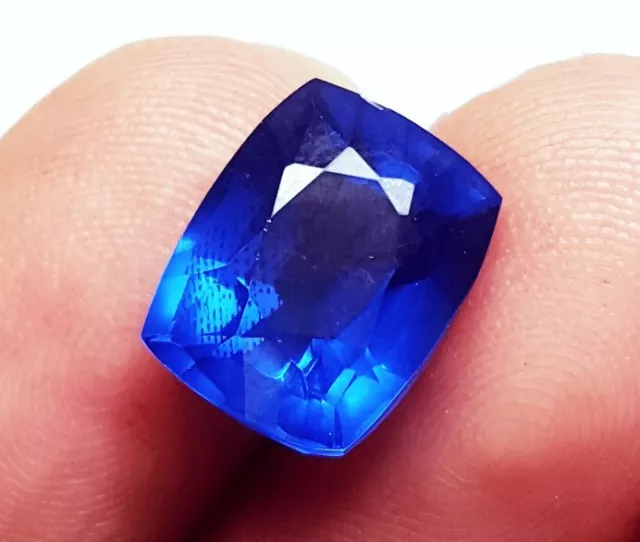 6.10 CT Naturel Topaze Bleu Londres Coussin Forme Ggl Certifié Desseré Gemme