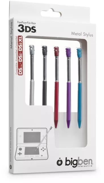 Bigben Interactive Metal Stylus Set Nintendo 3DS 5 Stück 2