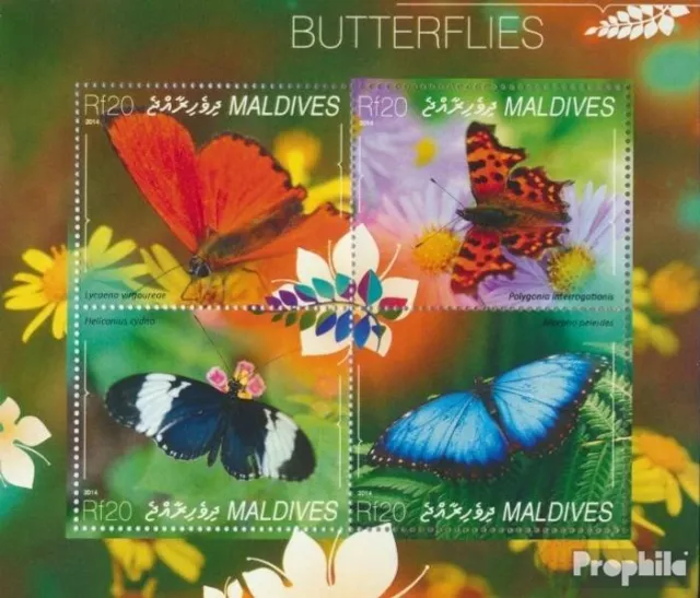 Briefmarken Malediven 2014 Mi 5425-5428 Kleinbogen (kompl. Ausg.) postfrisch Sch