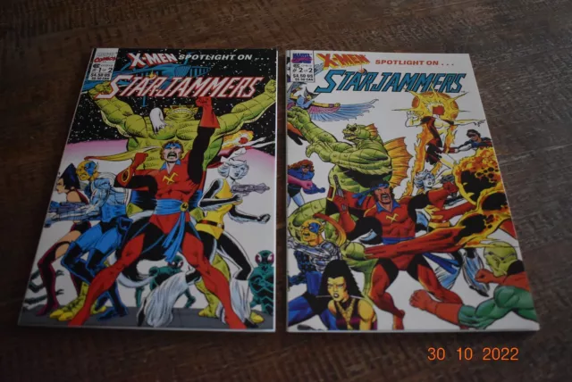 X-Men Spotlight #1,2, StarJammers, complete Marvel comic set, Dave Cockrum, vf