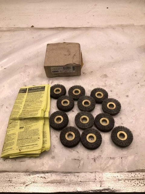 Osborn 11032 2" Wire Wheel Disc Brush .008 X 1/4" X 1/2" 20,000RPM -NIB of 12