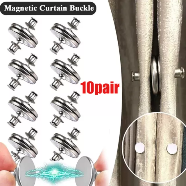 2pcs Magnetic Curtain Clip Backs Buckle Clips Curtain Tie Fixed