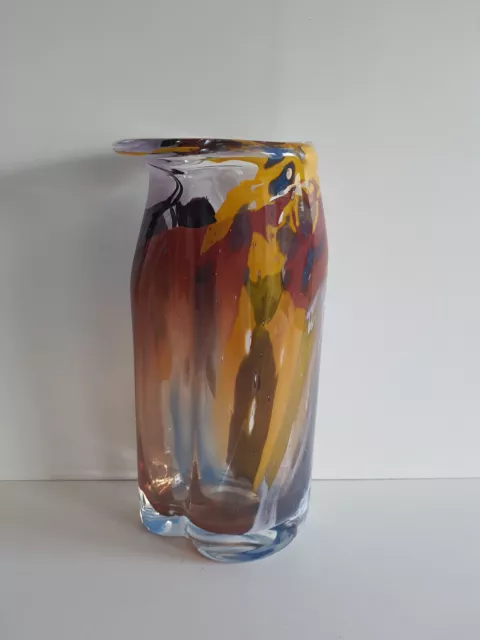 Hutschenreuther Glas Vase Design J.F. Zimmermann H30 cm TOP !!! SUPER SELTEN !!!