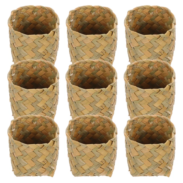 Candy Box Mini Cioccolati Cesto Tessuto Conservatore Bambini Giocattolo Cestino Paglia