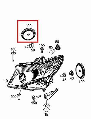 Ressort De Capot Moteur Pour Mercedes Vito Classe V W447 - ABS - Référence OEM A4478800127 - Installation Facile