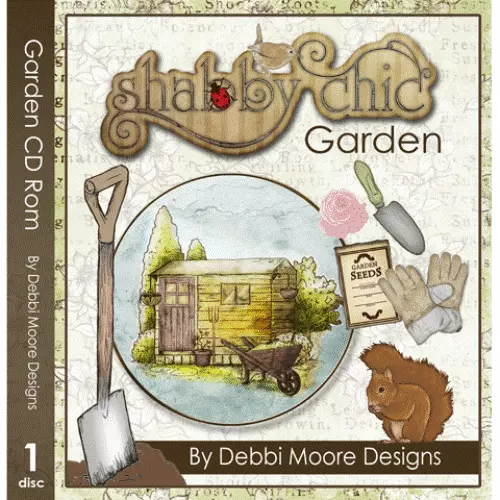 1X Debbi Moore Diseños Shabby Chic Jardín CD ROM (294999)