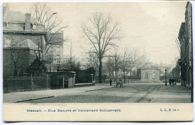 CPA - Carte Postale - Belgique - Hasselt - Rue Banyrs et Boulevard Schierveld