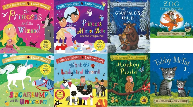 4 X JULIA Donaldson Books Collection Set Lot Gruffalo's Child Tabby ...