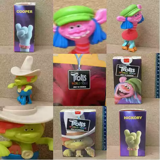 Giocattolo McDonalds Happy Meal 2020 UK Trolls World Tour film giocattoli singoli - Vari