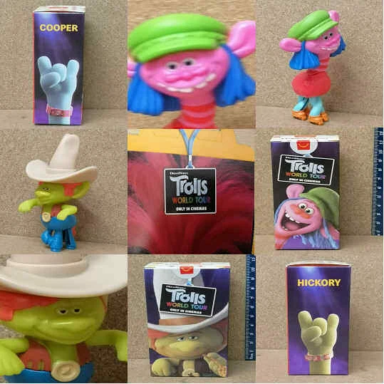 McDonalds Happy Meal Spielzeug 2020 UK Trolle Welttour Film Einzelspielzeug - verschiedene