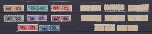 Italy, Trieste A, Amg Ftt Lot Parcel Post Stamps Pair ,Mnh-