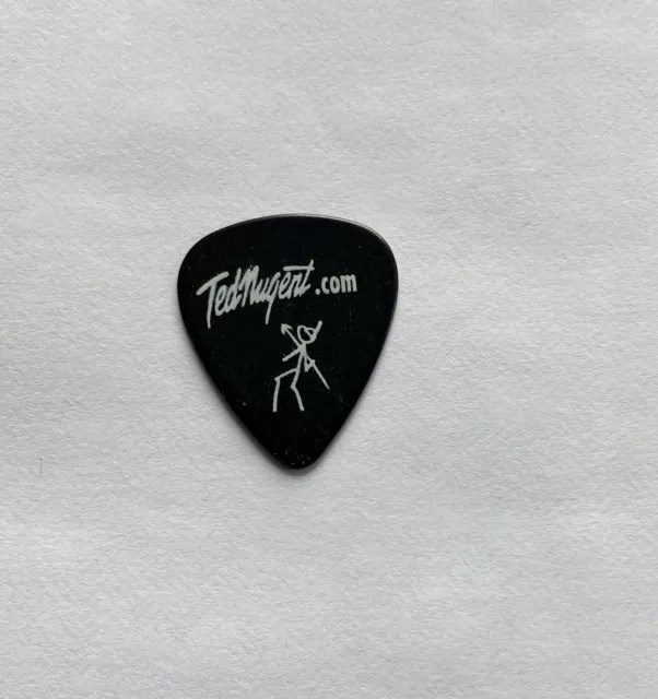 TED NUGENT - Barry Sparks Signature 2002 Tour Issued Guitar Pick Black & White