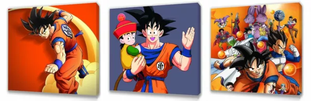 Dragon Ball z  canvas wall art plaque pictures set of three pack I