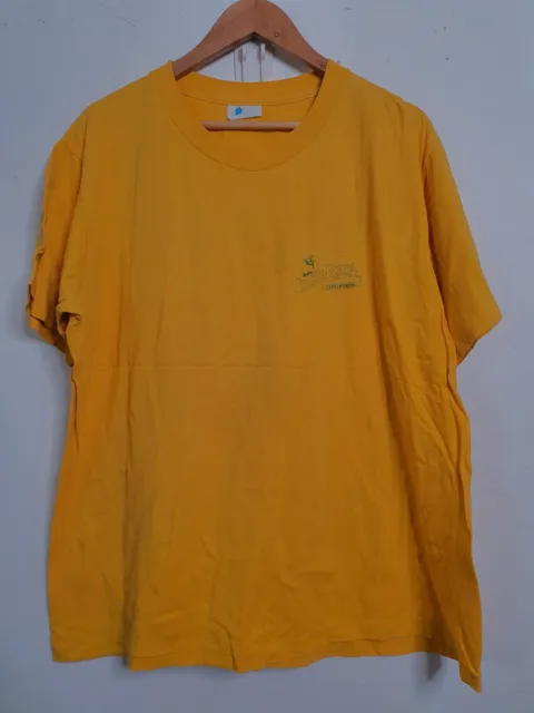 vintage costa rica expeditions shirt mens size xl extra large yellow 90s y2k