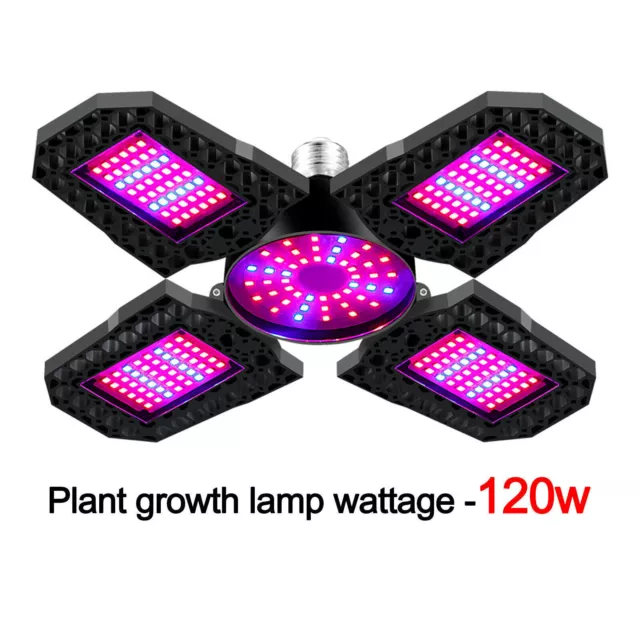 E27 LED Grow Light Faltbare Vollspektrum-Wachstumslichter Für Zimmerpflanze 3