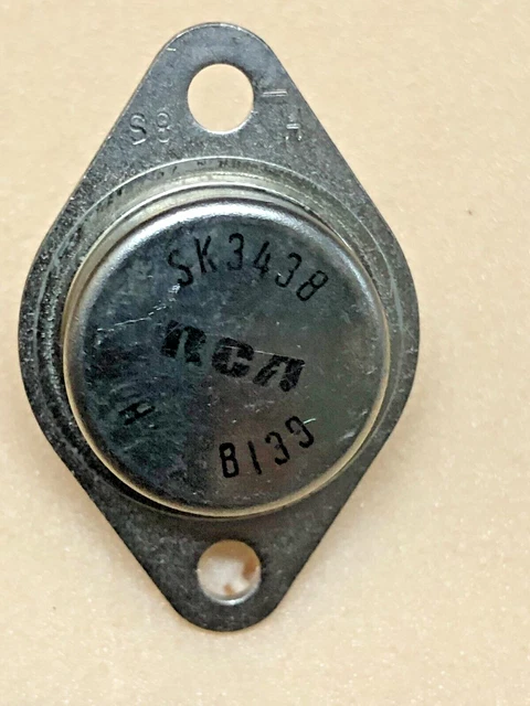 RCA  SK3438 NPN Si transistor for tv vertical deflection