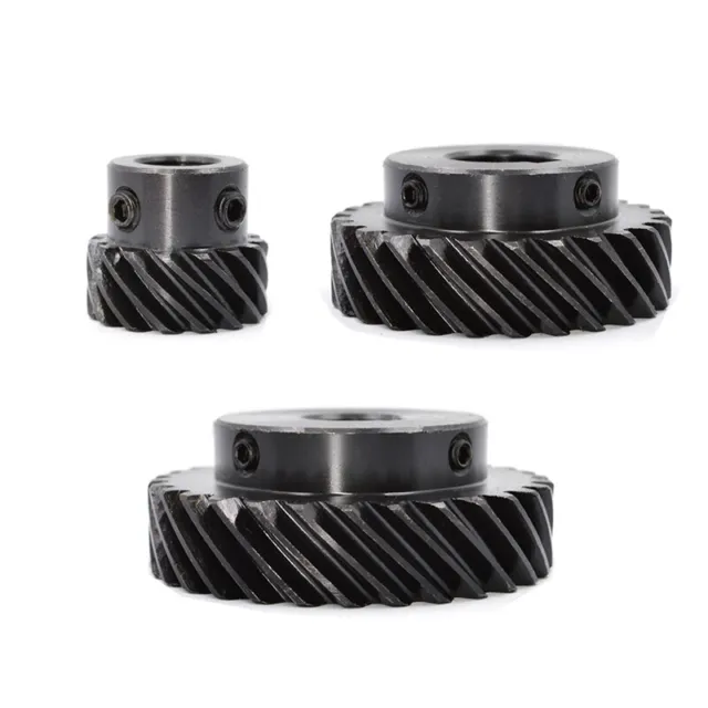 45# Steel Helical Gear 1 Mod 13-30 Teeth Blackened Pinion Transmission Gears