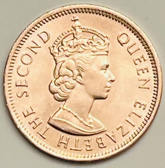 1969 Mauritius 2 Cents KM# 32 Uncirculated Condition