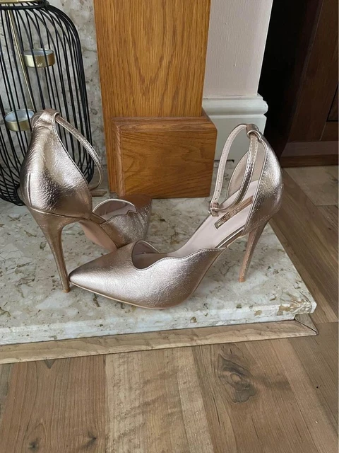 TOPSHOP ROSE GOLD heels 15.00 PicClick UK