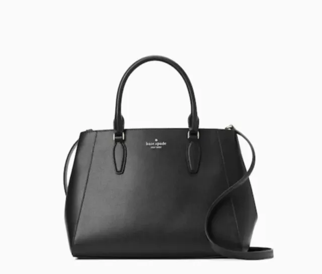 Kate Spade Kristi Black Leather Satchel NWT