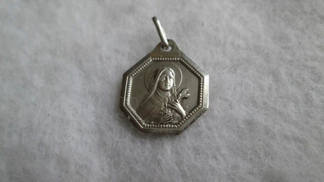 Pendentif Ancien En Argent Massif 925 - Style Art Déco/Art Nouveau - Religieux - Occasion