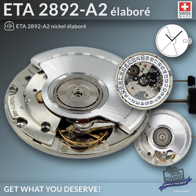 SELLITA SW300 Automatic Mechanical Movement – Swiss Made – Compatible With ETA 2892