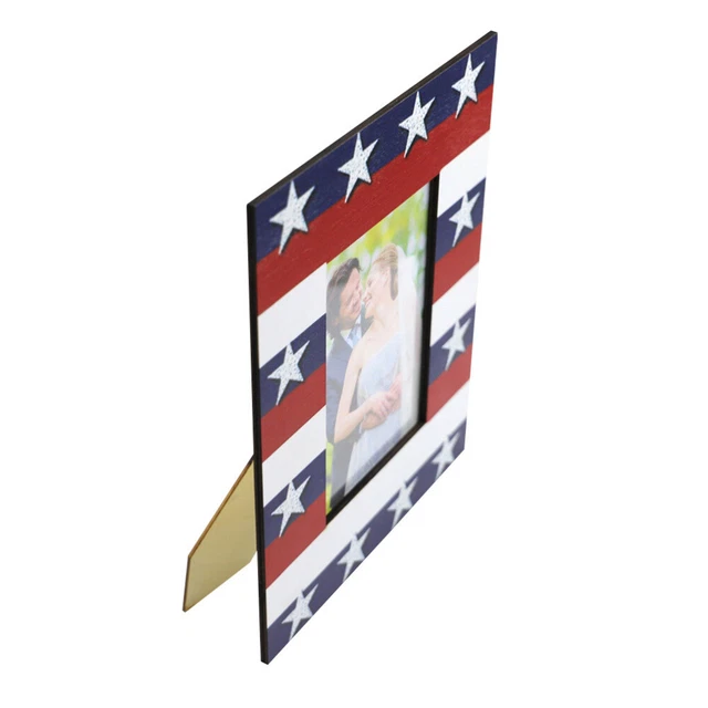 Cornici fotografiche Giorno dell'Indipendenza in legno uomo immagine americana forniture per la casa