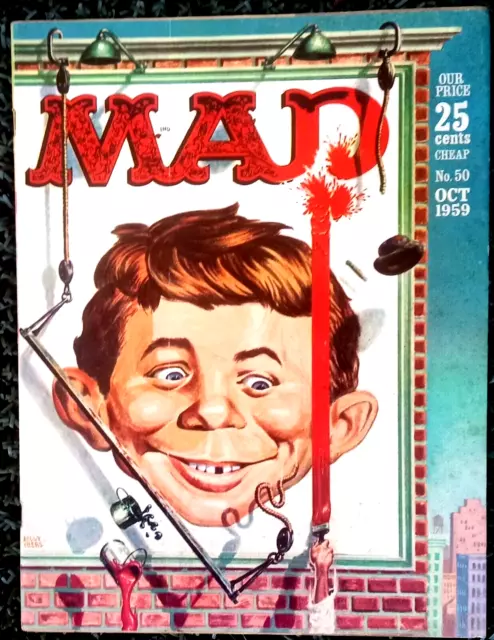 ¡Revista MAD #50 Octubre 1959! ¡BIEN! ¡MUY AFILADO, SÓLIDO! ¡BONITO Y APRETADO! $0.99 ¡INICIO!!¡!