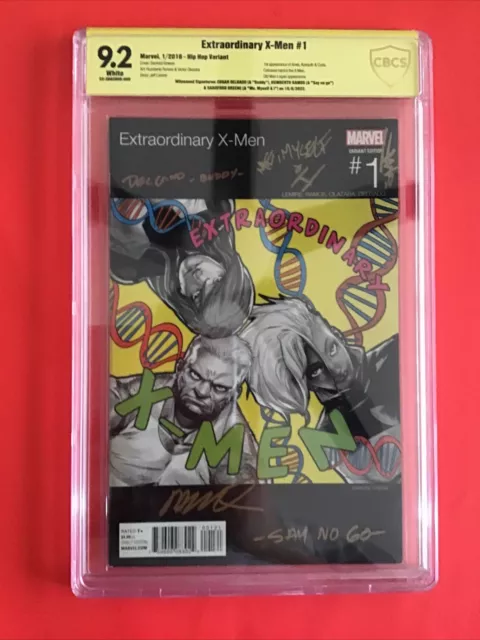 EXTRAORDINARY X- MEN 1 signed RAMOS GREENE DELGADO CBCS SS 9.2 Hip Hop Variant