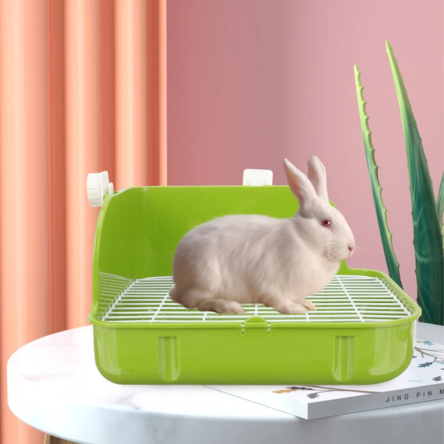 Plastic Rabbit Potty Corner Cat Litter Box Ferret Litter Box Sand Basin 3