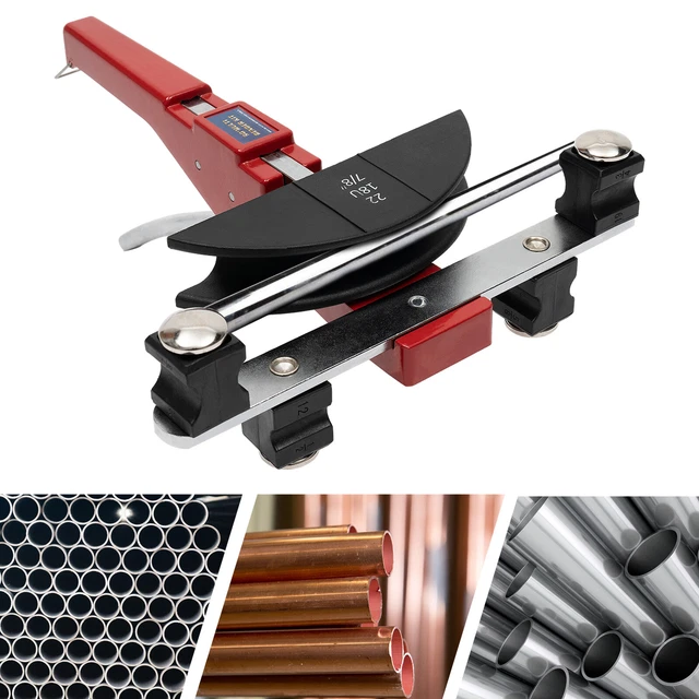 Tube Bender Tool Set HVAC Refrigeration Ratcheting Tubing Pipe Bender 1/4"-7/8"
