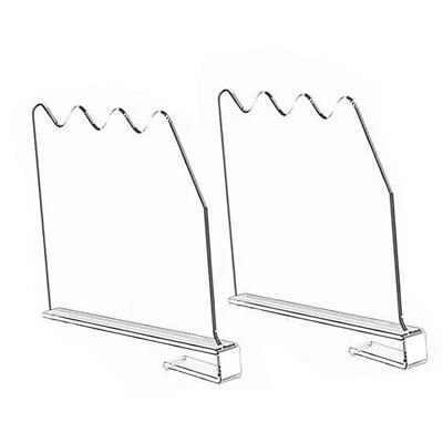 Lot De 4 Séparateurs D'étagère URHELP - Acrylique Transparent 30x20cm - Pour Armoire, Dressing, Cuisine - Sans Vis