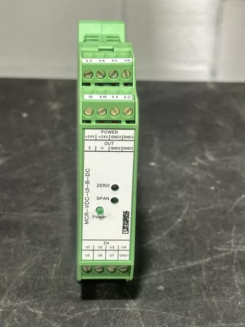 Phoenix Contact,Mcr-Vdc-Ui-B-Dc,Voltage Measuring Transducer Module 2