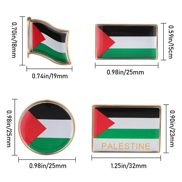 Badge Broche Pin Émail Drapeau Palestine - Q6K3 - Neuf Avec étiquettes