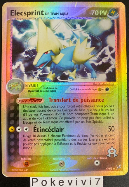 Carte Pokemon ELECSPRINT 4/95 Holo REVERSE Bloc EX Team Aqua VS Team Magma FR