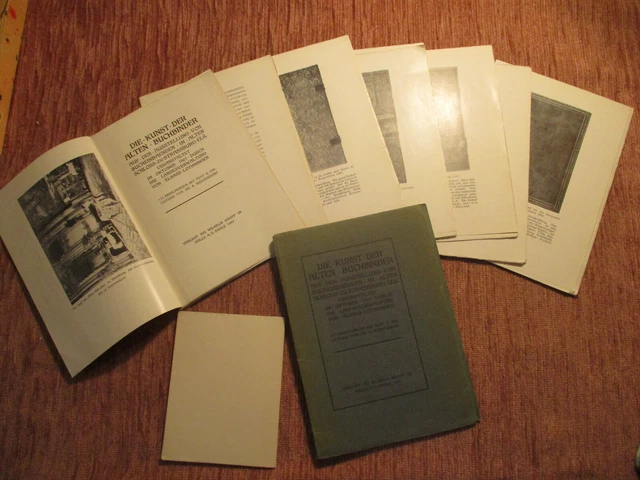 DIE KUNST DER ALTEN BUCHBINDER 1909 Einbandkunst HANDEINBAND Bucheinband