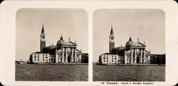 Stereo Foto Venezia Venedig Veneto, Chiesa S. Giorgio Maggiore - 10894102