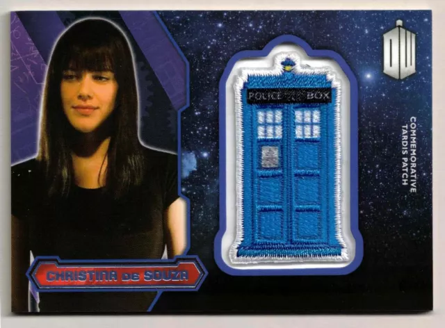 Doctor Who 2015: Purple Tardis Patch Card of Christina de Souza 79/99